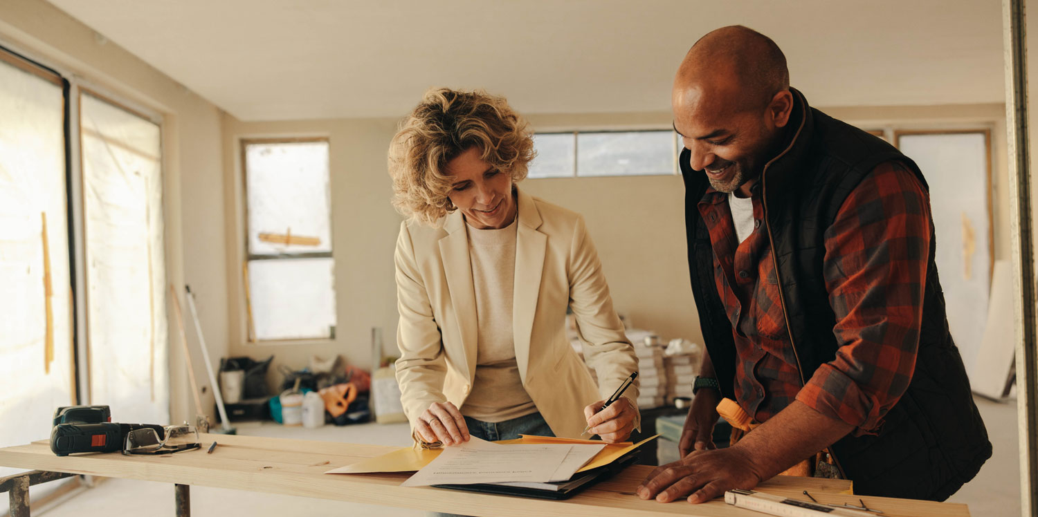 Homeowner and contractor